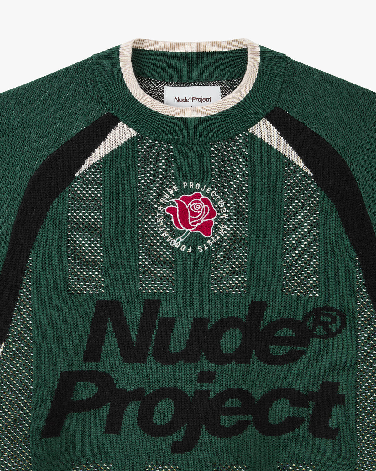 Grass Football Knit Sweater Green