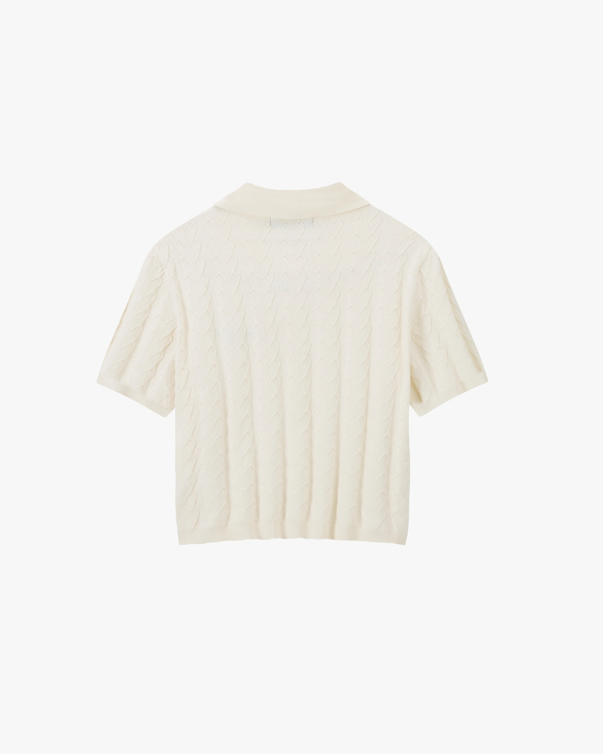 Cora Knit Polo Ivory