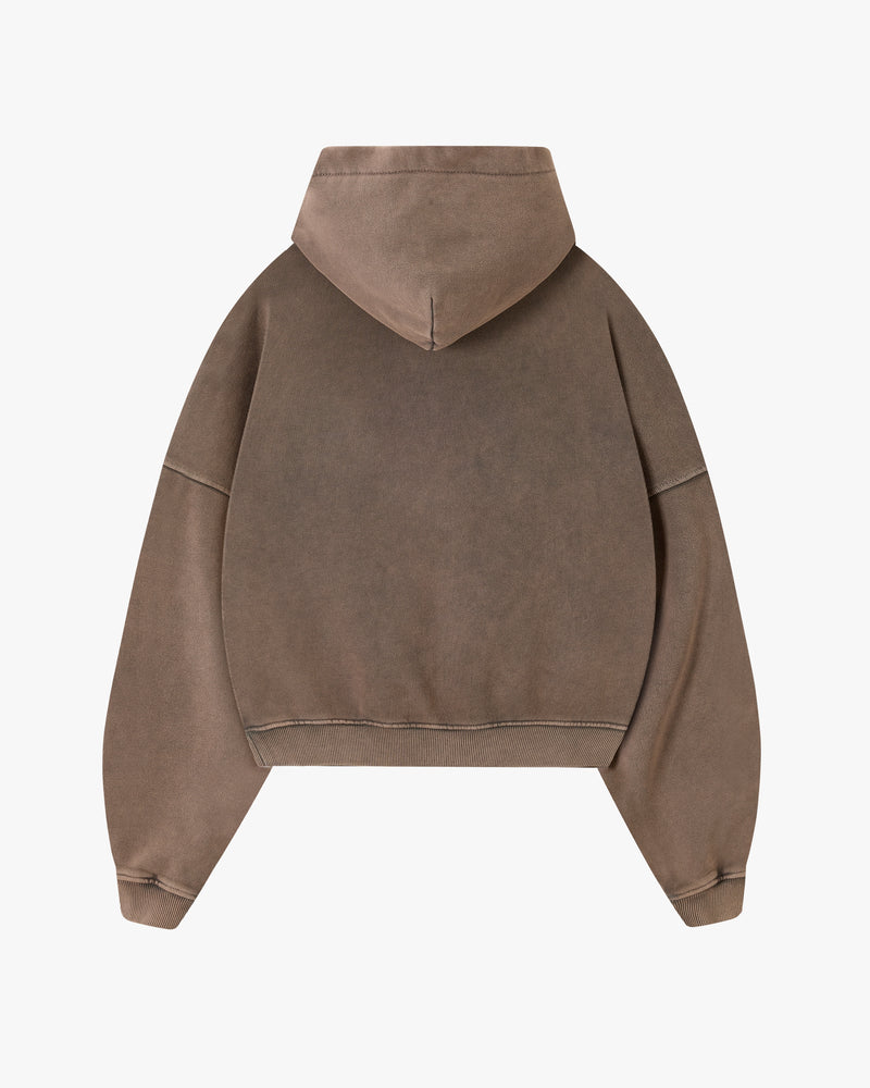 Box Logo Hoodie Brown