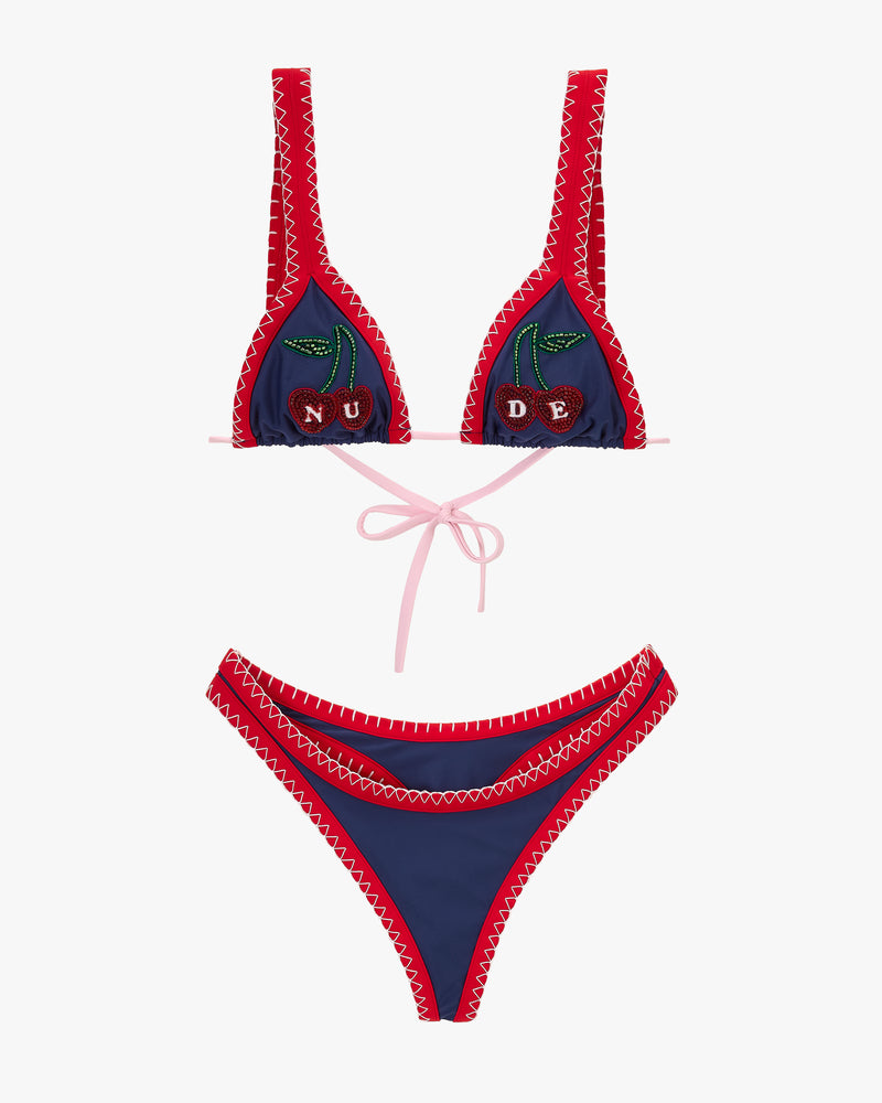 Coralite Bikini Top Navy