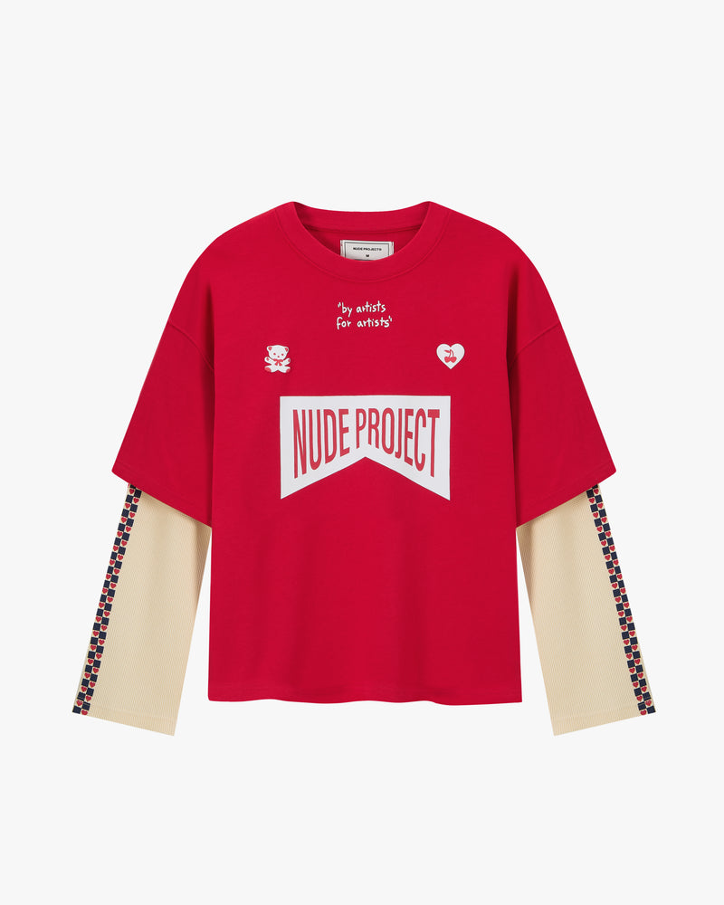 Monza Long-Sleeve Tee Red