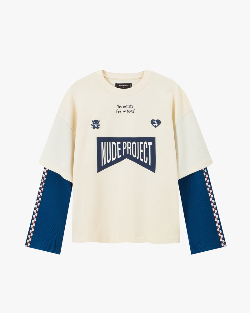 Monza Long-Sleeve Tee Blue