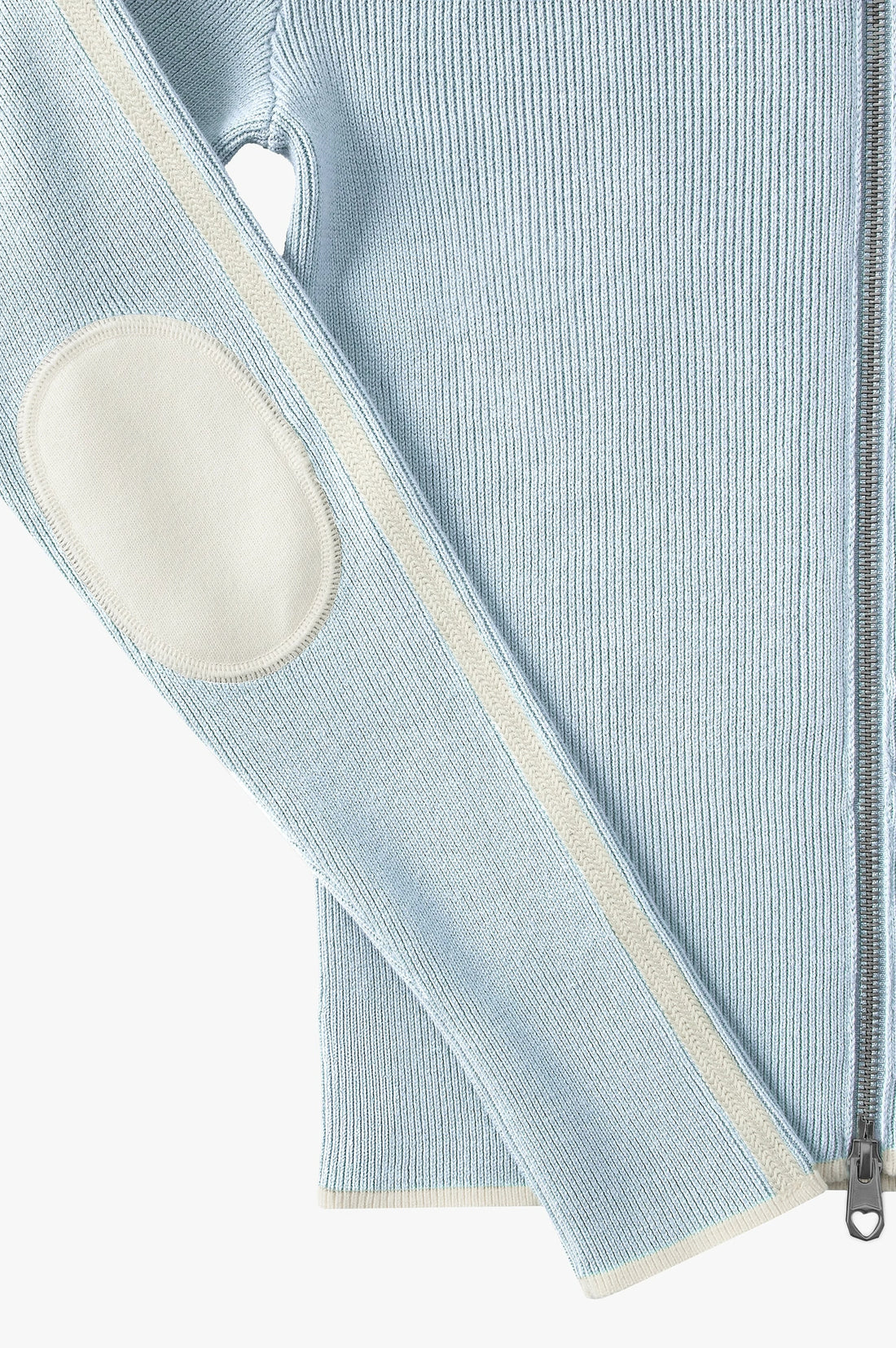 Cherries Full-Zip Knit Light Blue
