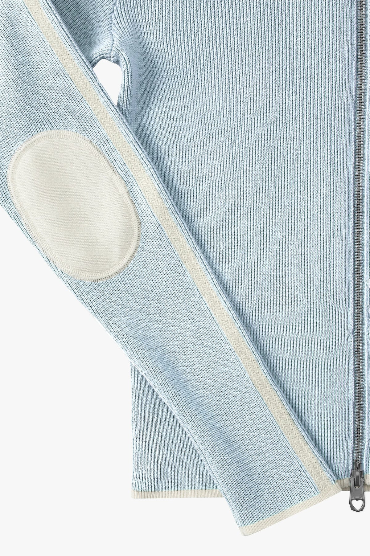Cherries Full-Zip Knit Light Blue