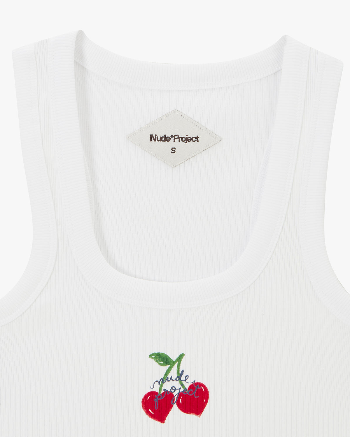 Berry Tank Top White