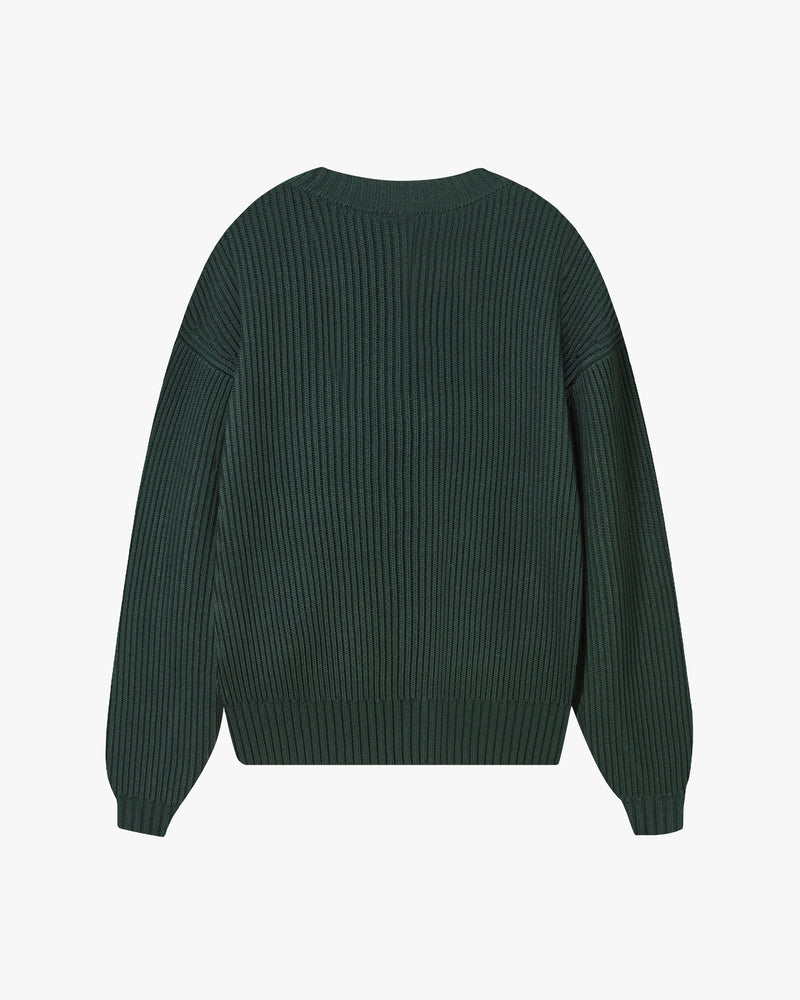 SCRIPT SWEATER FOREST GREEN