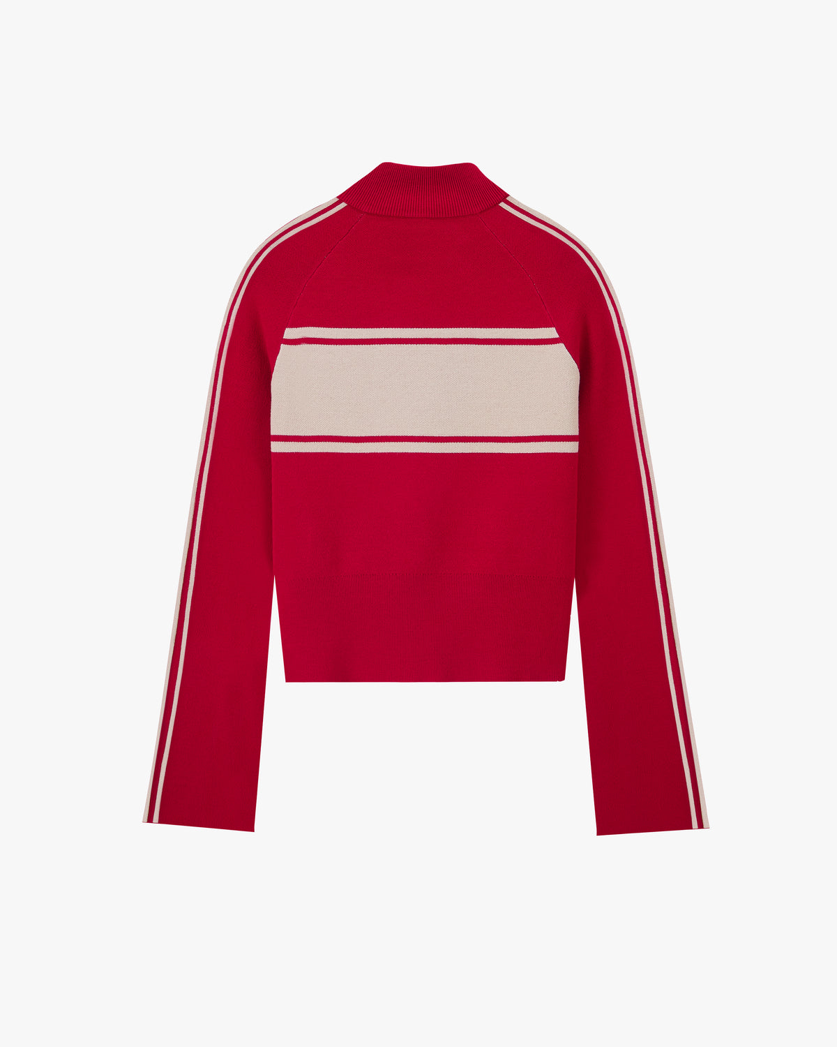 Katana Knit Zip-Up Red