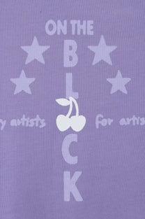 Block Tee Purple
