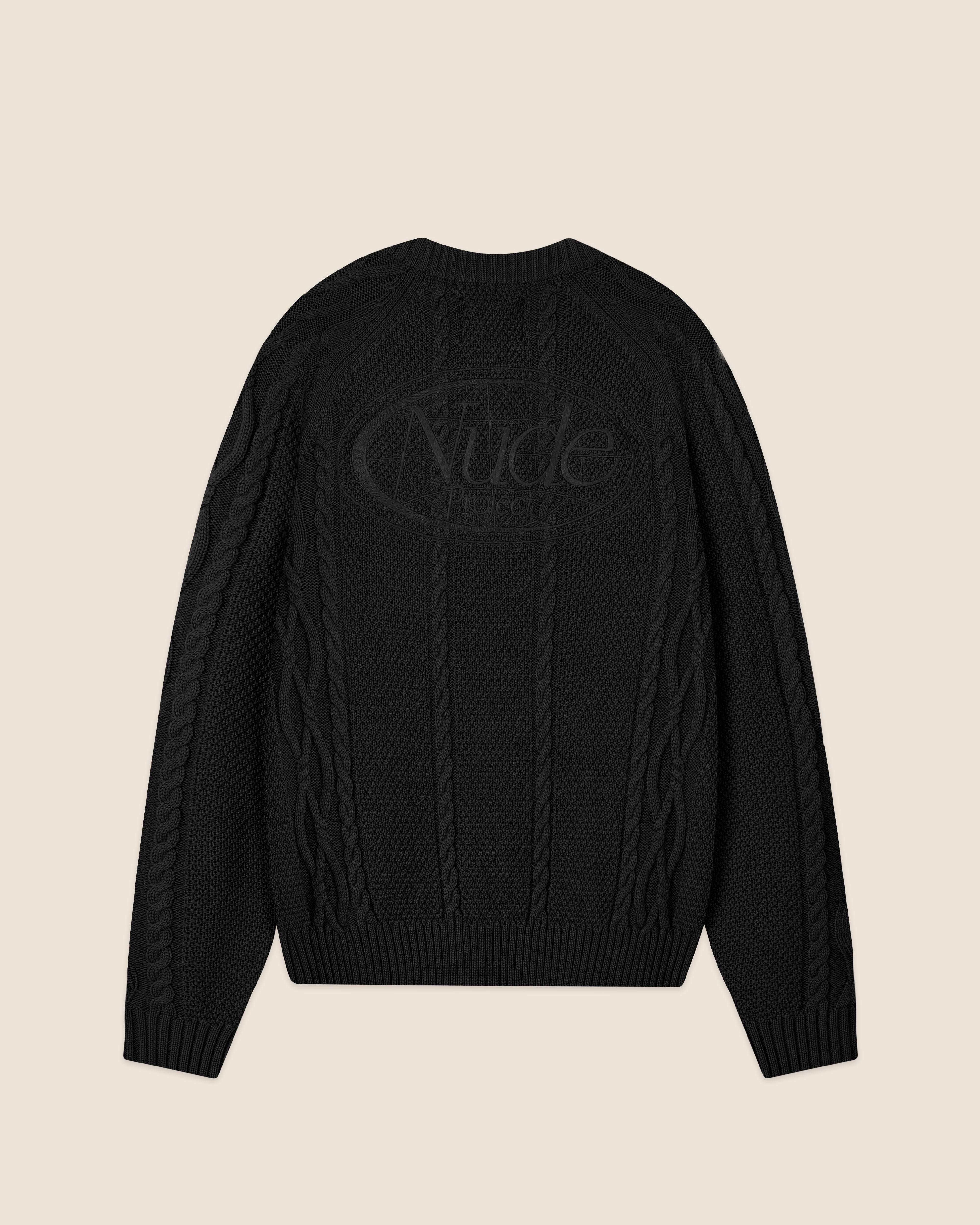 GRANDMAS SWEATER BLACK – NUDE PROJECT