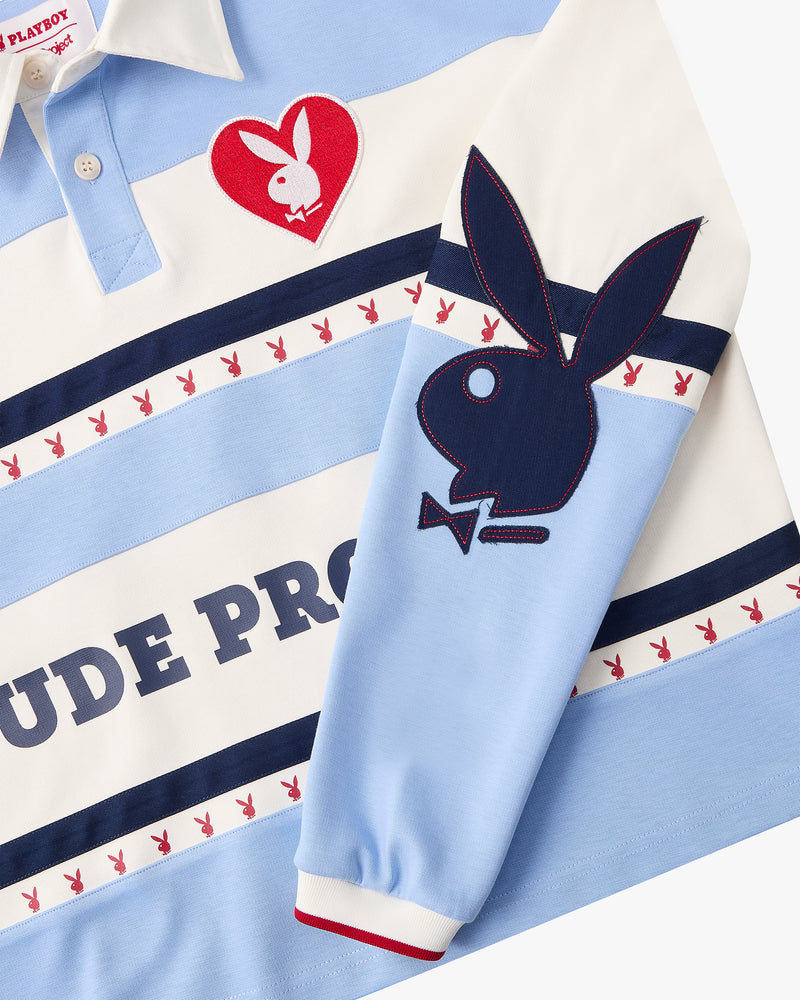 Playboy Rugby Polo Baby Blue