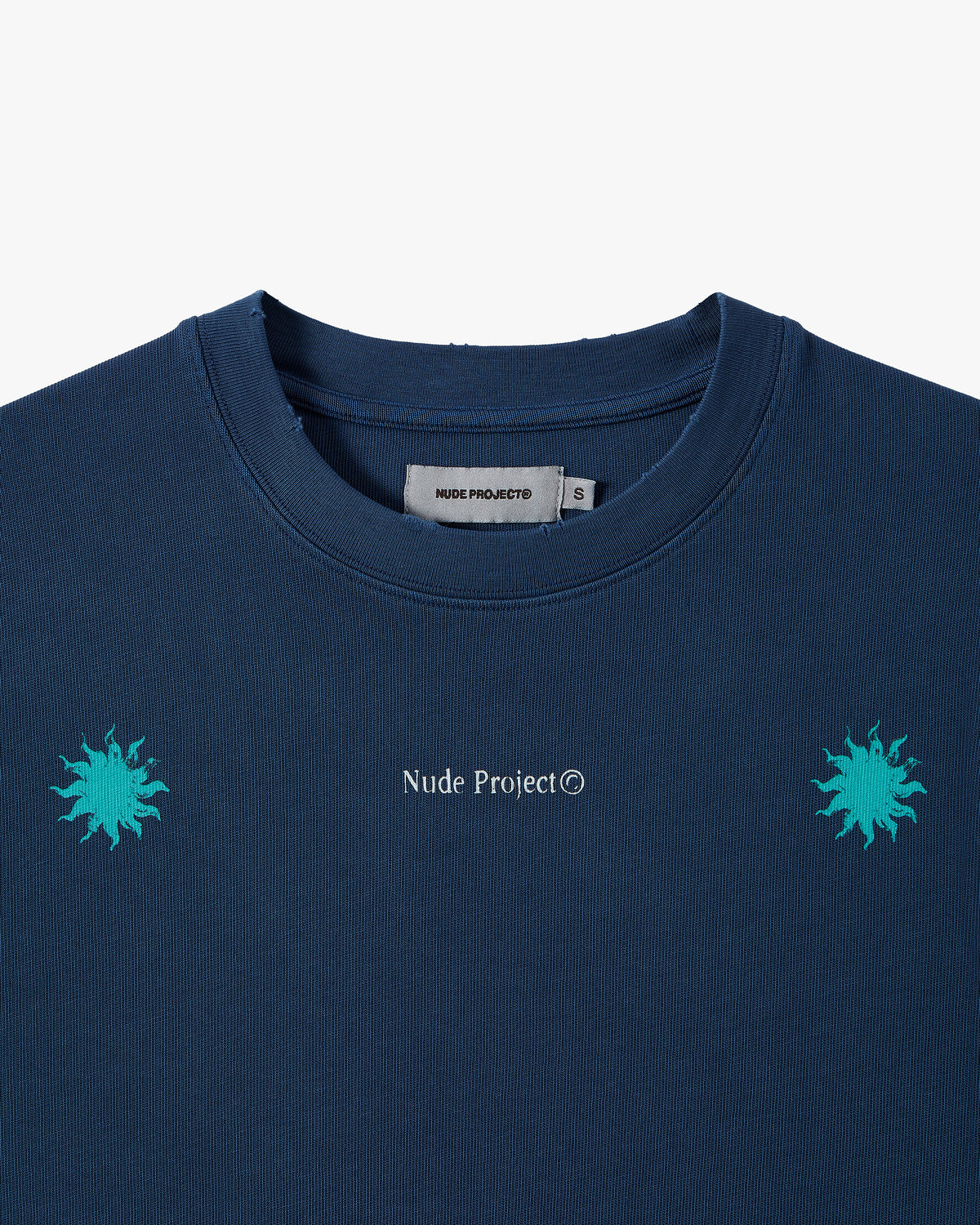 Camiseta Cropped Solet Azul Marino