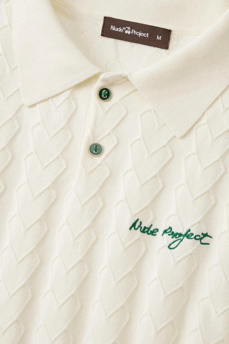 Cora Knit Polo Ivory