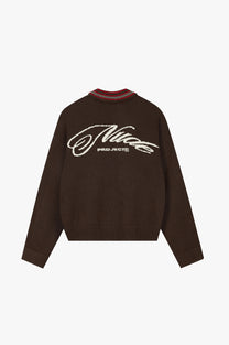 The Consultant Quarter-Zip Knit Brown