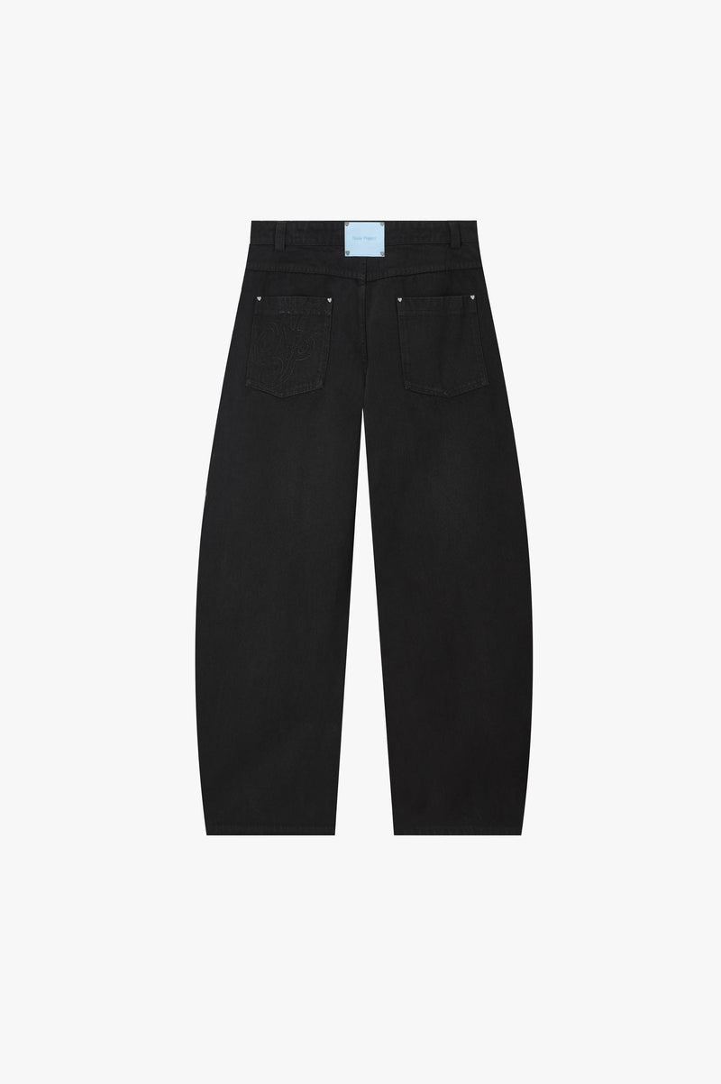 Barrel Jeans Black