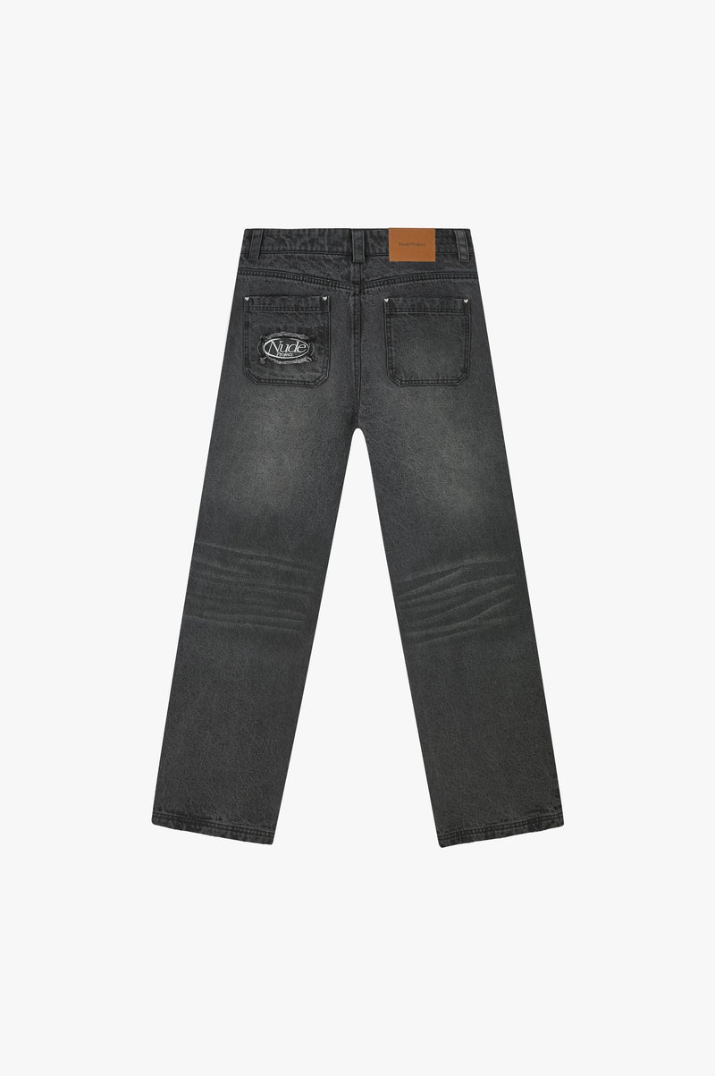 Basic Straight Jeans Grey