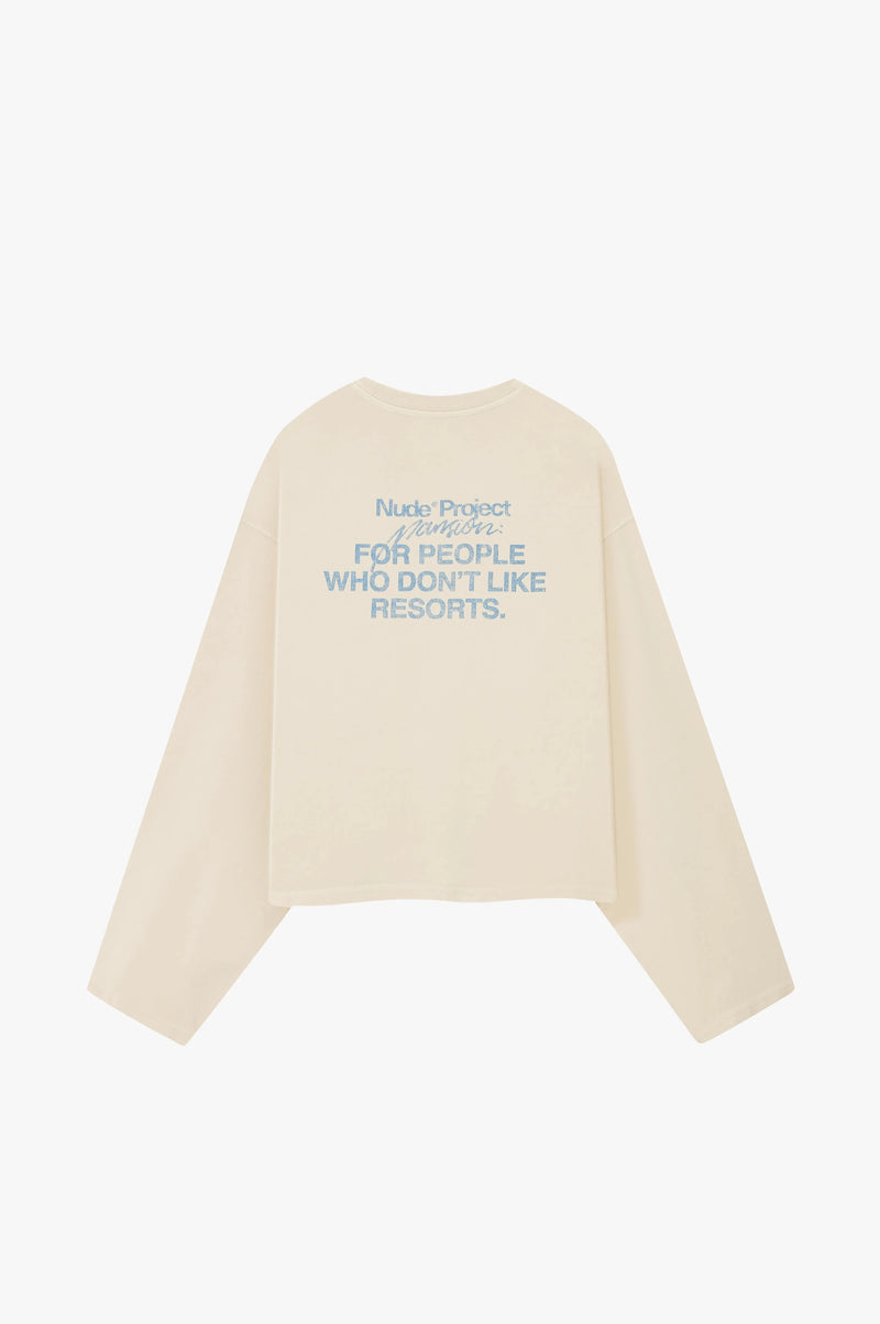 Kisses Long-Sleeve Tee Marshmallow