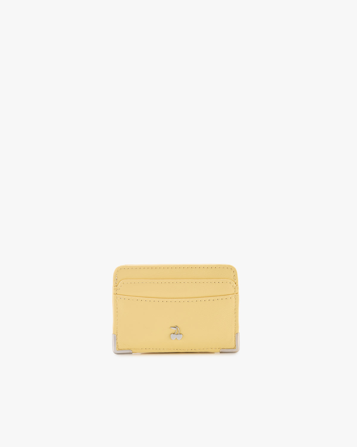 Flag Leather Cardholder Yellow