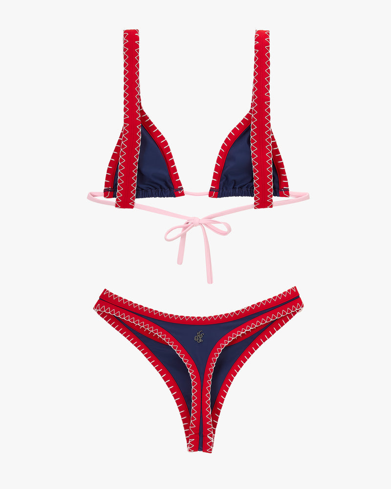 Coralite Bikini Top Navy