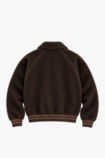 Teddy Quarter-Zip Brown
