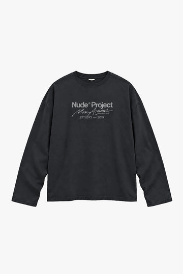 Mon Amour Long-Sleeve Tee Ash