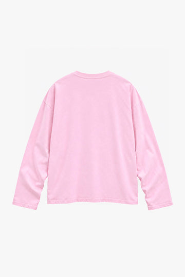 Mon Amour Long-Sleeve Tee Pink