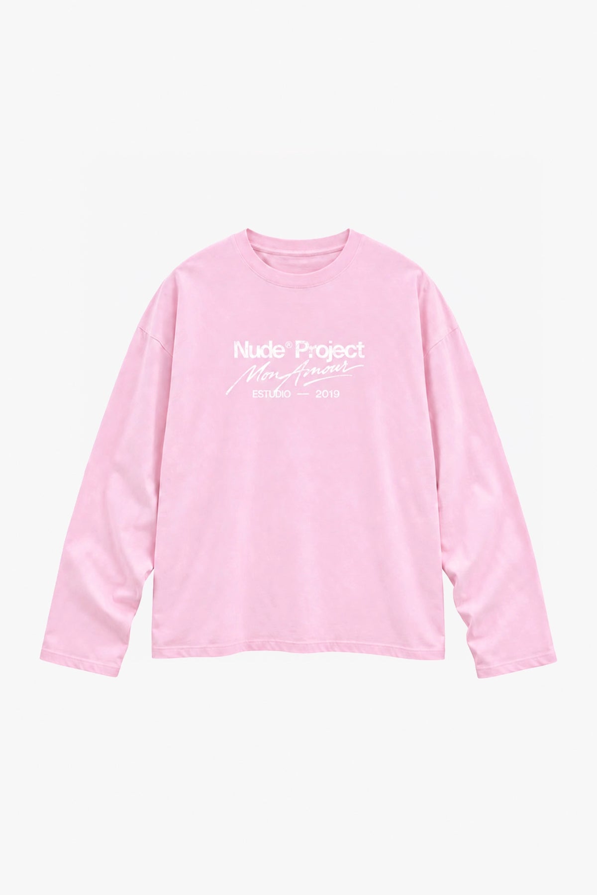 Mon Amour Long-Sleeve Tee Pink