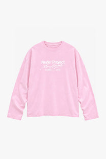 Mon Amour Long-Sleeve Tee Pink