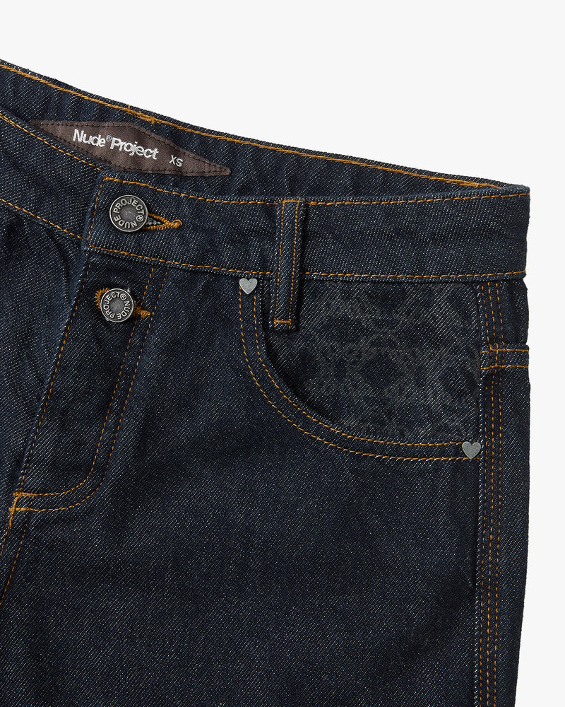 Basic Straight Jeans Laser