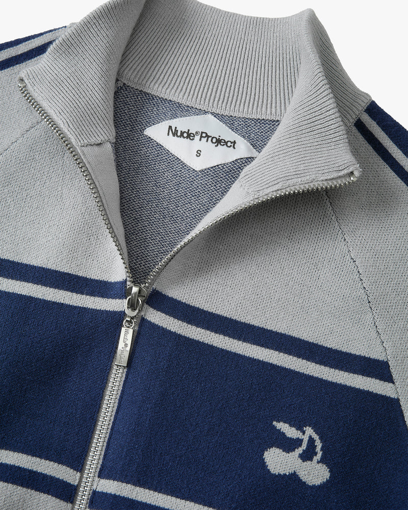 Katana Knit Zip-Up Grey