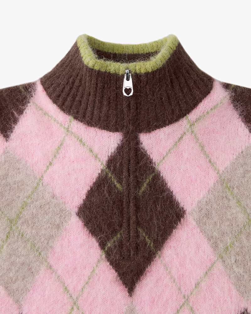 Oba-chan Quarter-Zip Knit