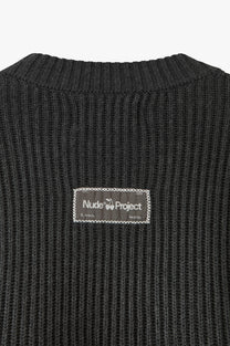 Wavy Knit Sweater Ash