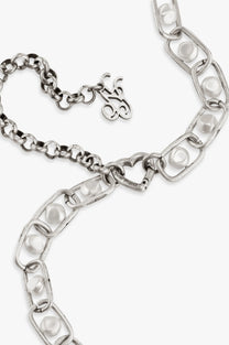 Chain Pearl Necklace