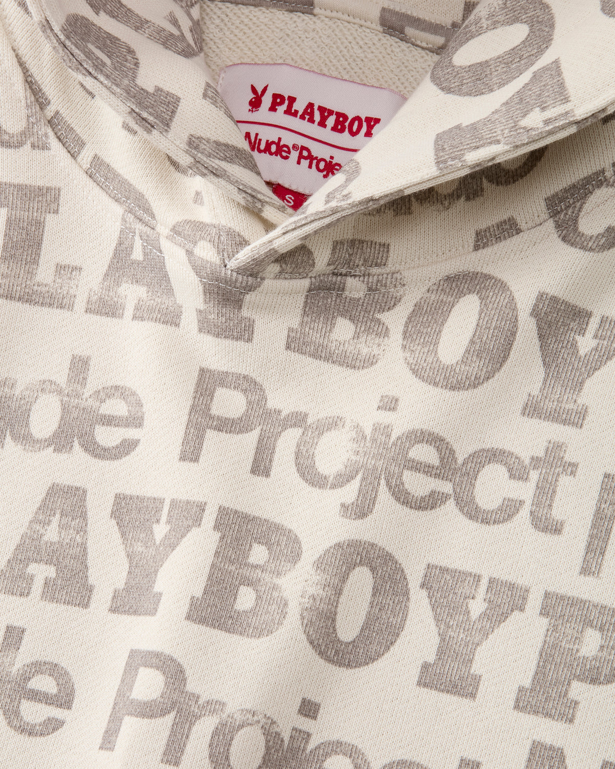 Playboy Print Hoodie Marshmallow