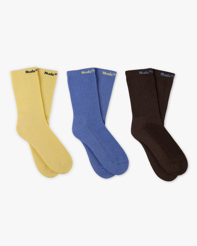 All day Socks Yellow 3xPack