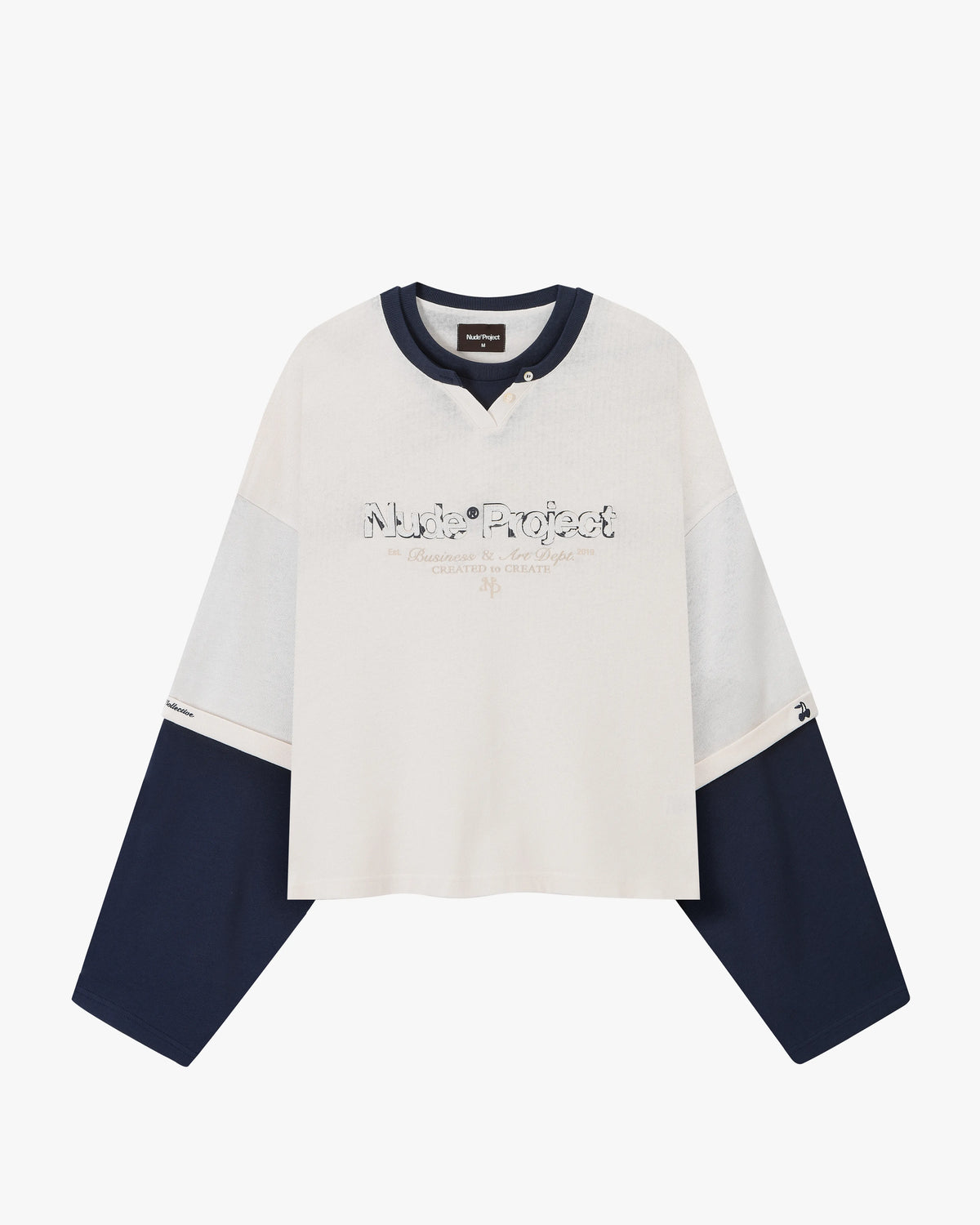 Double Neck Long-Sleeve Tee