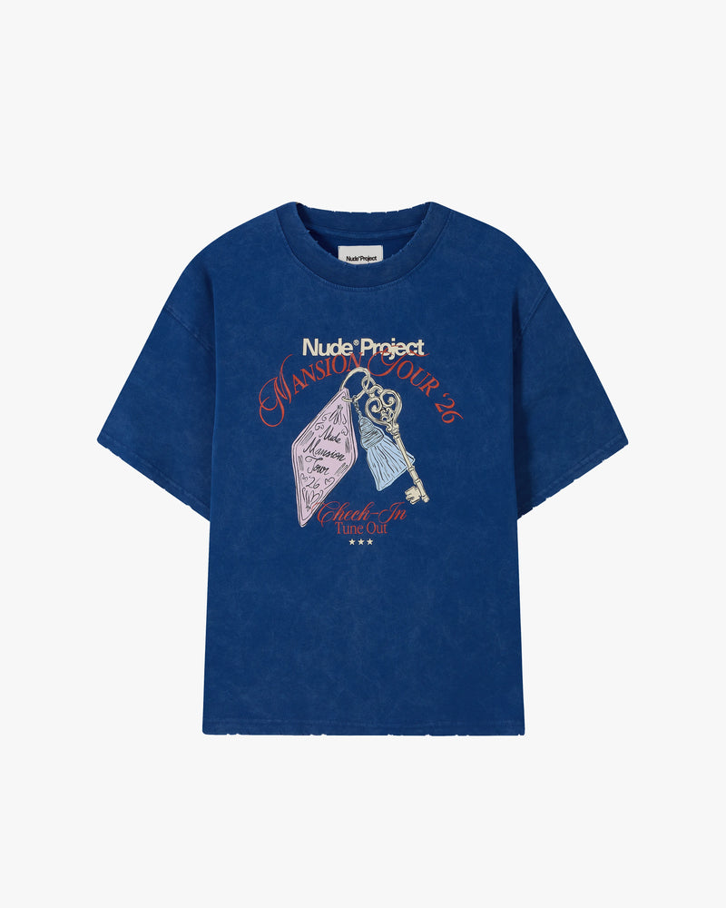 Mansion Key Tee Navy
