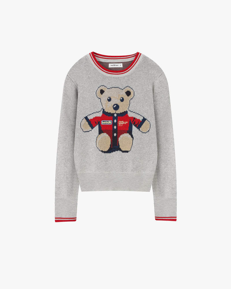 Turbo Ted Knit Sweater Grey
