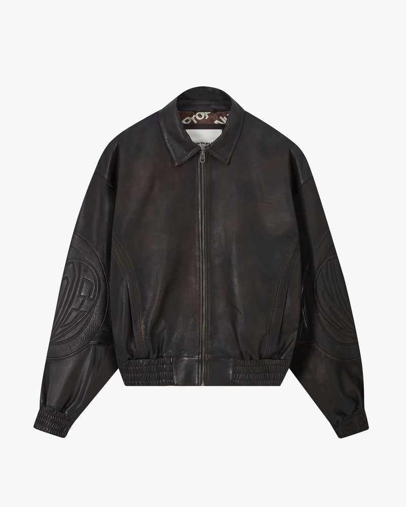 Iconic Leather Jacket Brown