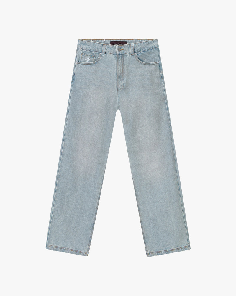 Basic Straight Jeans Light Blue