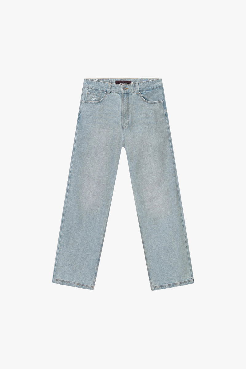 Basic Straight Jeans Light Blue