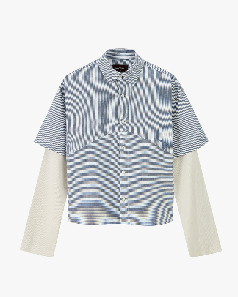 Palier Double Sleeve Shirt Blue
