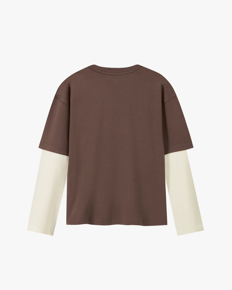 Hanami Long-Sleeve Tee Brown
