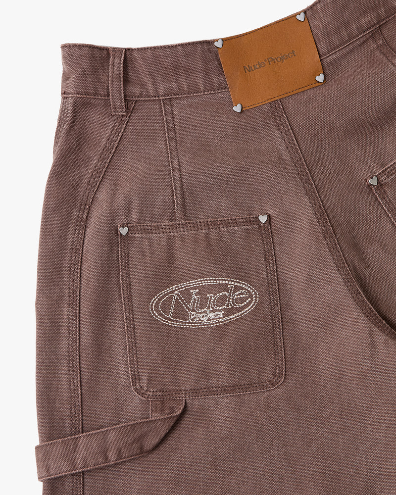 Worker Barrel Carpenter Jeans Brown
