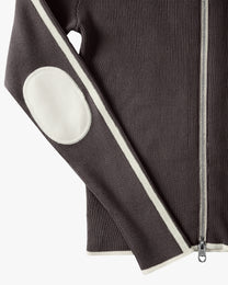 Cherries Full-Zip Knit Brown