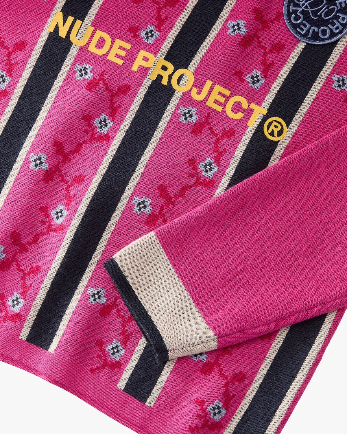 Rosel Football Polo Knit Pink