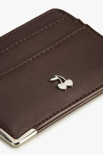 Rose Leather Cardholder Brown
