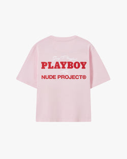 PLAYFUL CROPPED TEE PINK