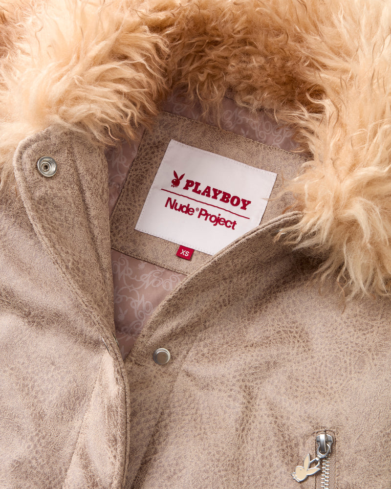 Chaqueta Playboy Dorada