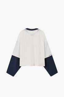 Double Neck Long-Sleeve Tee