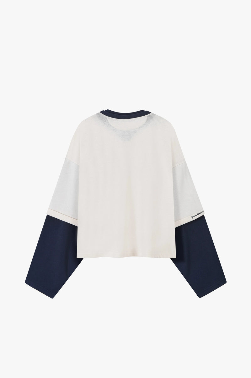 Double Neck Long-Sleeve Tee